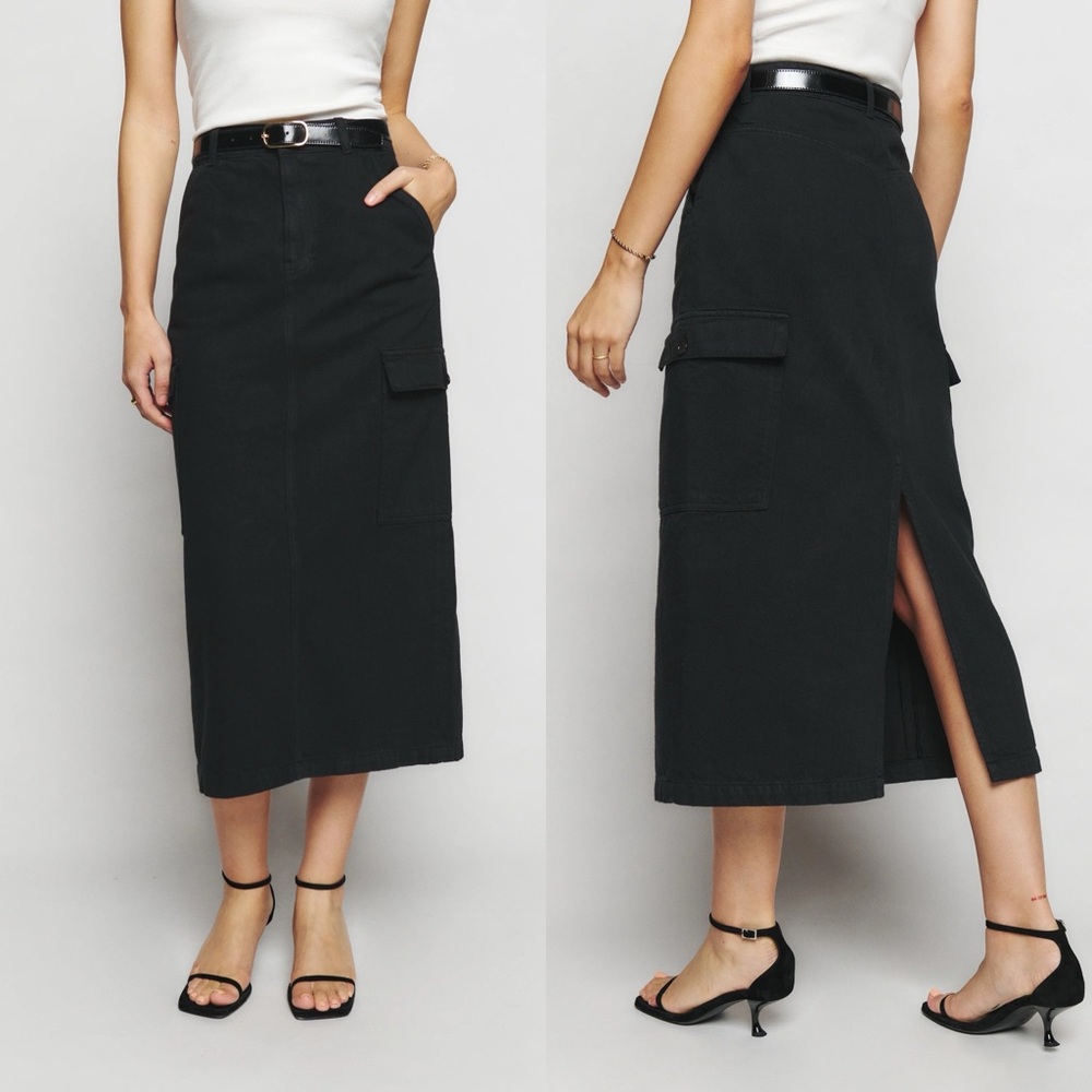 Reformation Maggi Cargo Midi Skirt